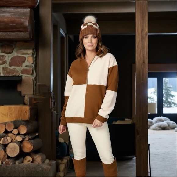 Polagram Tops - POLAGRAM Color block pull over top S M L